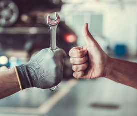 Hands giving a thumbs up