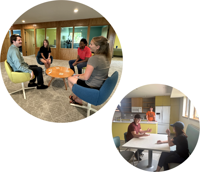 HES Employees discussing ideas