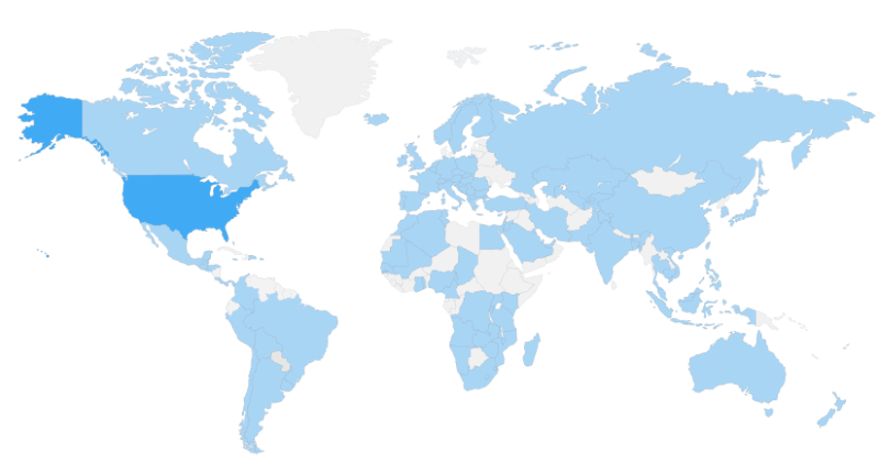 Worldwide map