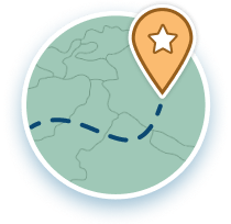 Map with location marker