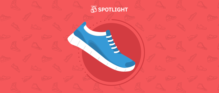 Tennis shoe representing Zappos and their Employee Culture